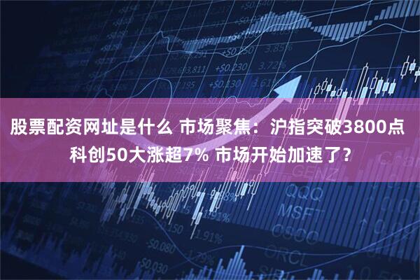 股票配资网址是什么 市场聚焦：沪指突破3800点 科创50大涨超7% 市场开始加速了？
