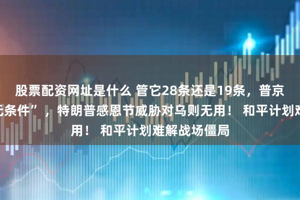 股票配资网址是什么 管它28条还是19条,普京的条件是“无条件” ,特朗普感恩节威胁对乌则无用! 和平计划难解战场僵局